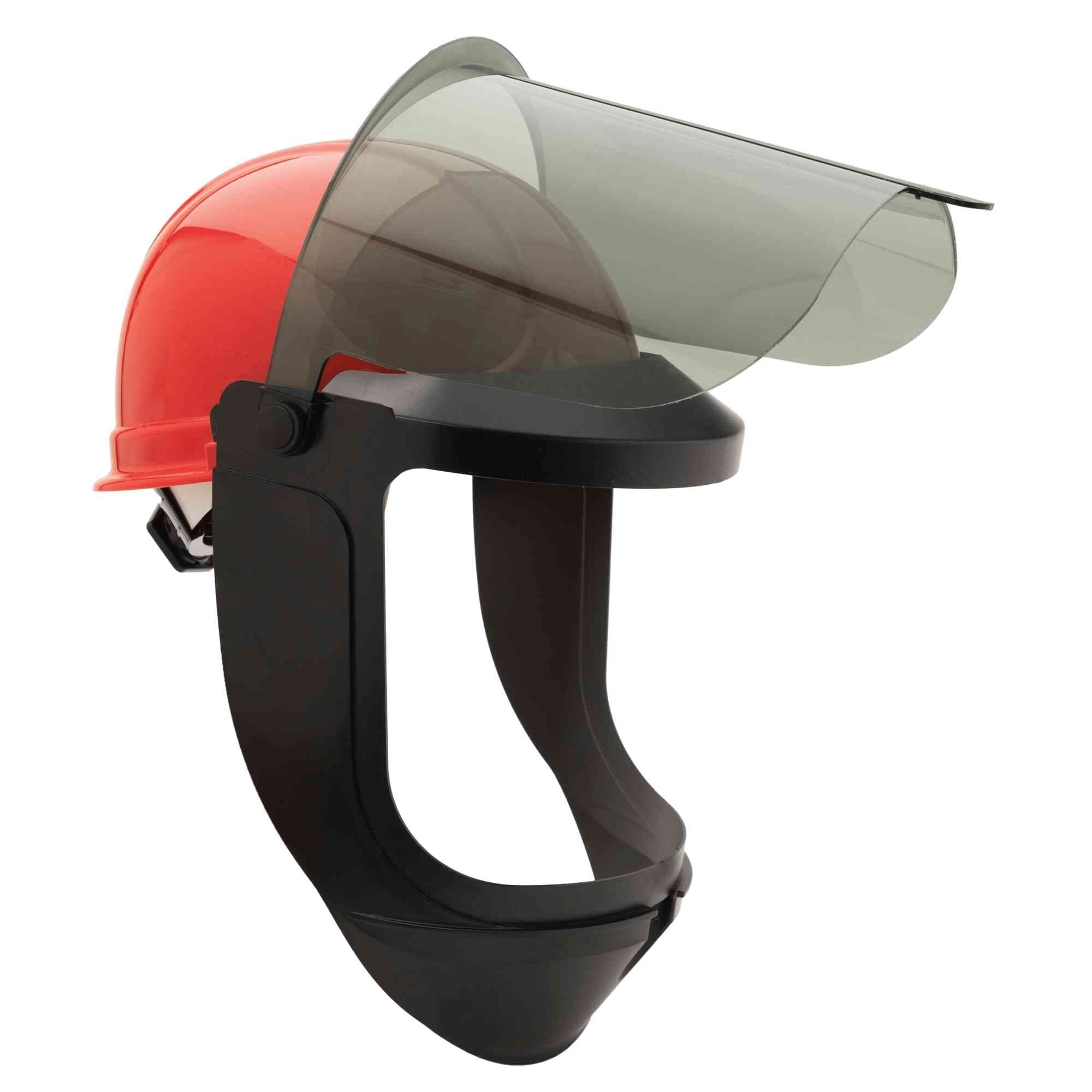 OBERON™ - Face Shield & Hard Cap - Arc Flash - 30 Cal TCG™ - EZ Lift - Lens Color: True Color Grey - Model # TCG30-EL-C